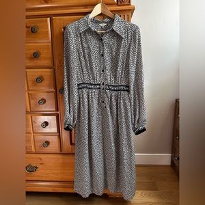 Max Studio Belted L/S Shirt dress